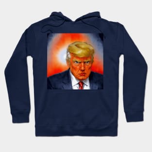 Trump Cartoon Mugshot Hoodie